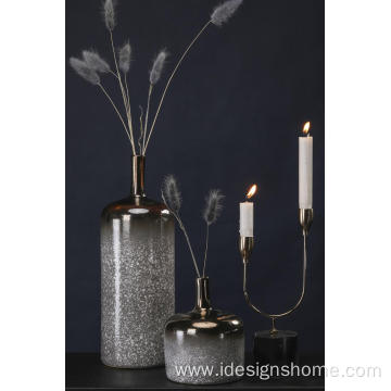 Ceramic Vase Black Flower Vase for Home Decor